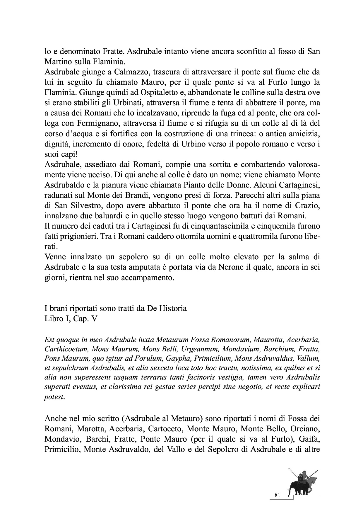 La Battaglia del Metauro p.81