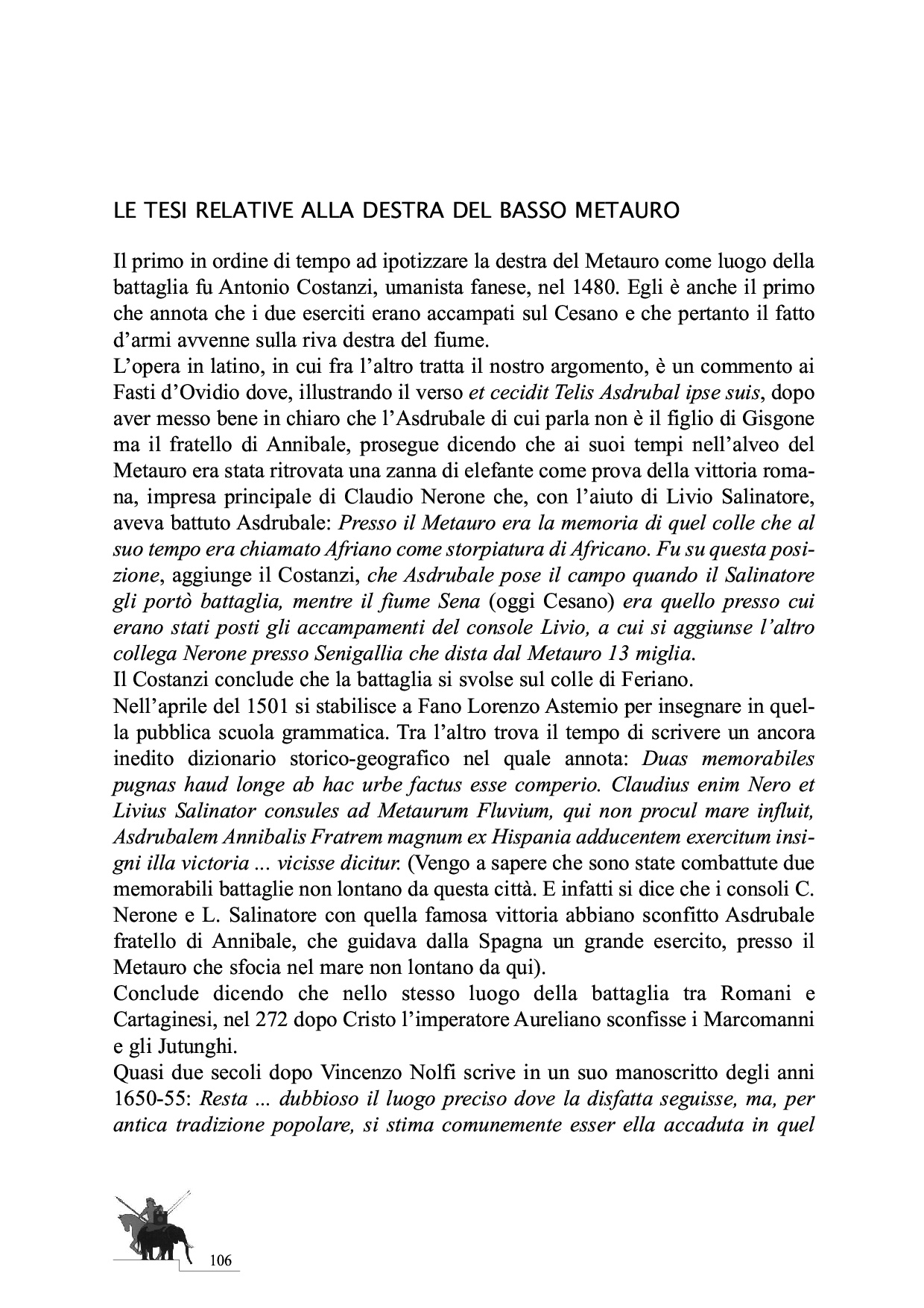 La Battaglia del Metauro p.106