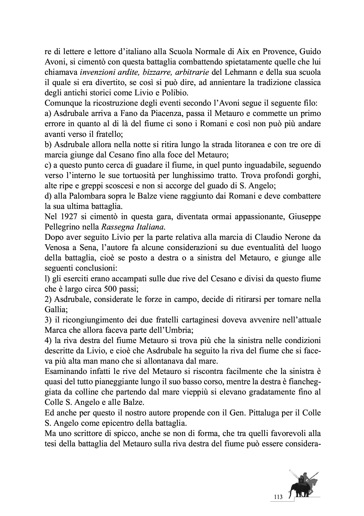La Battaglia del Metauro p.113