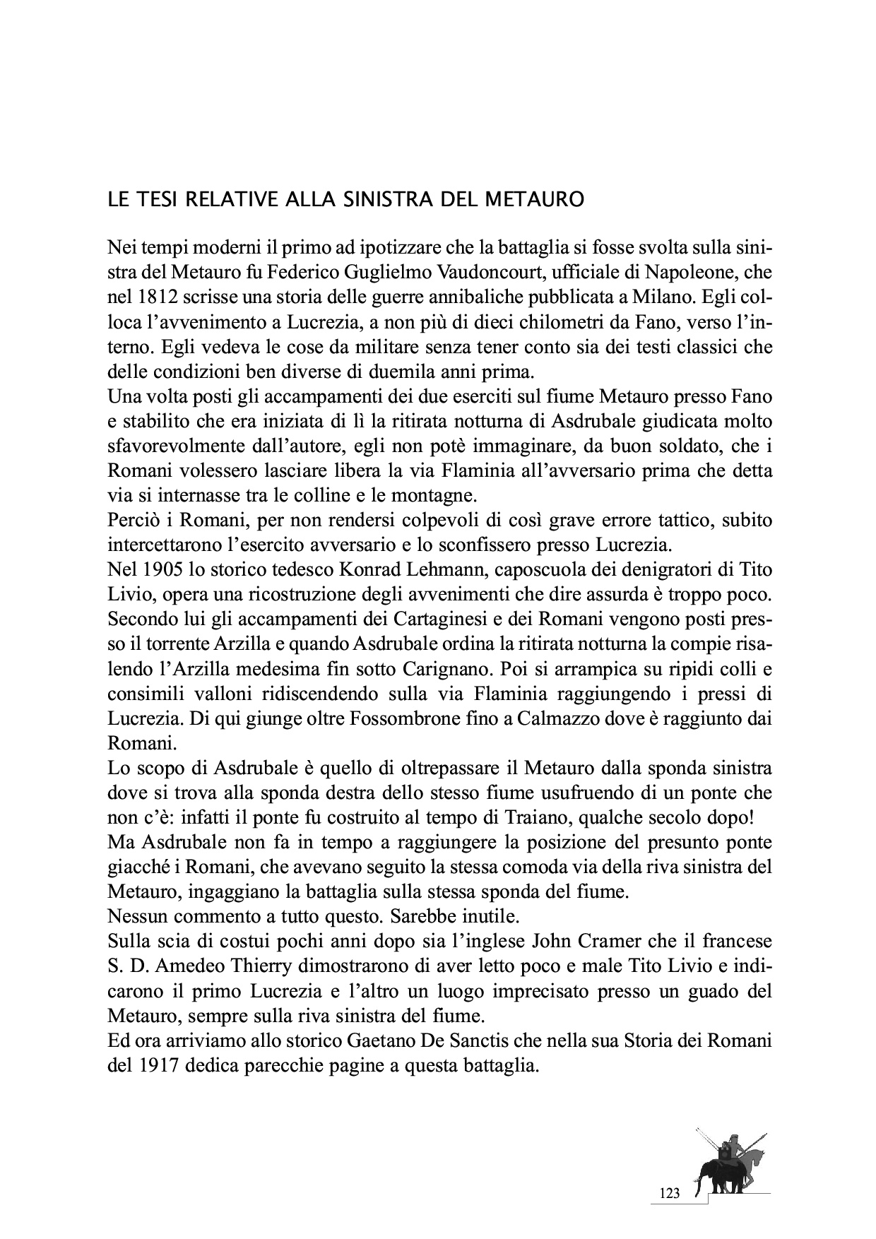 La Battaglia del Metauro p.123
