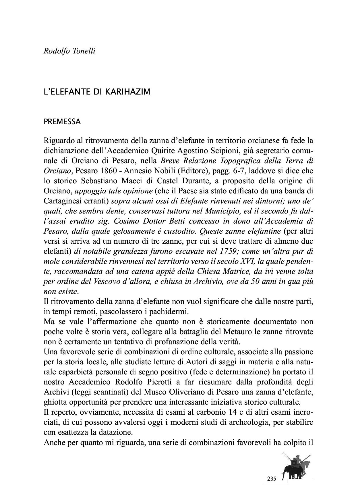 La Battaglia del Metauro p.235