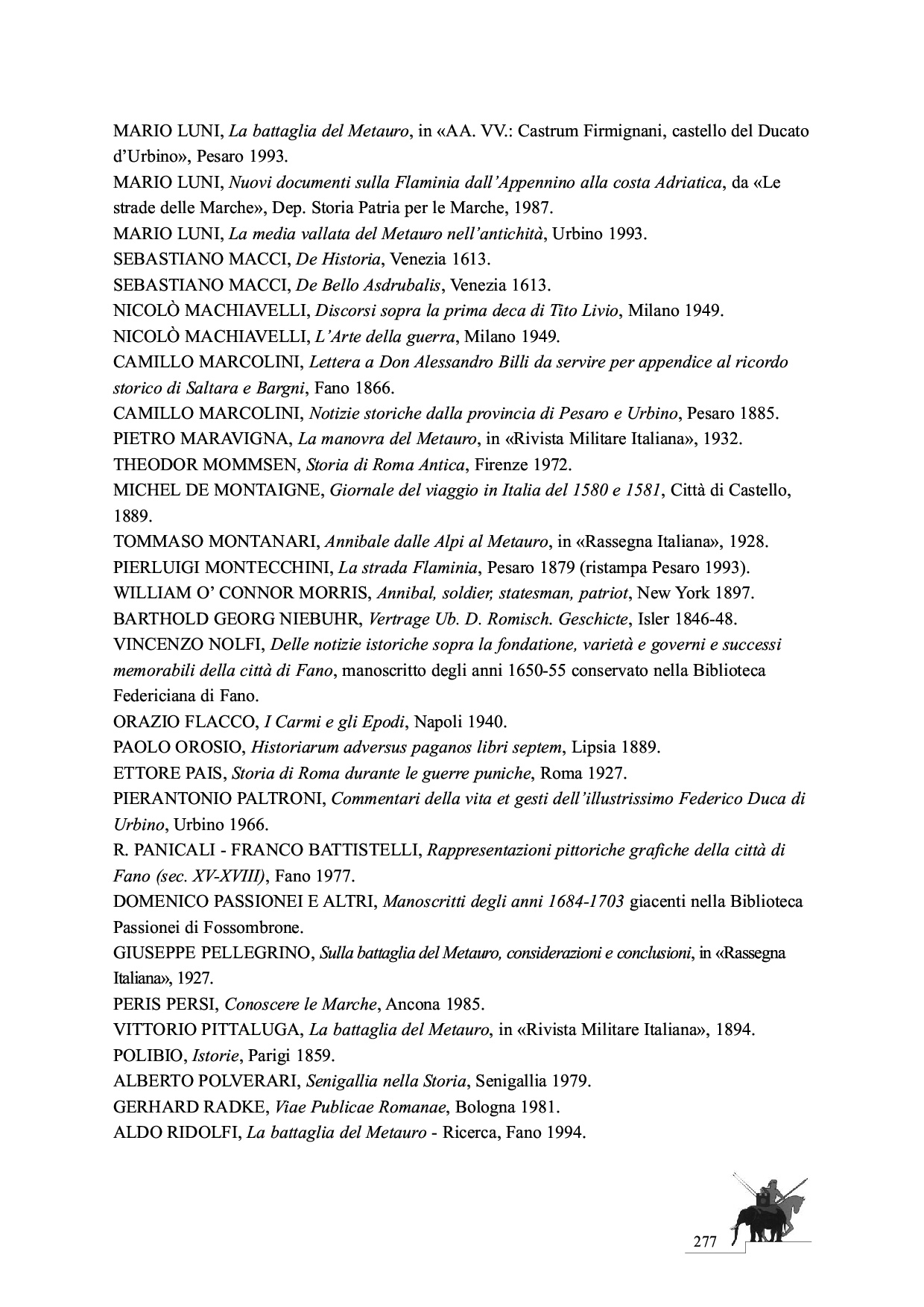 La Battaglia del Metauro p.277